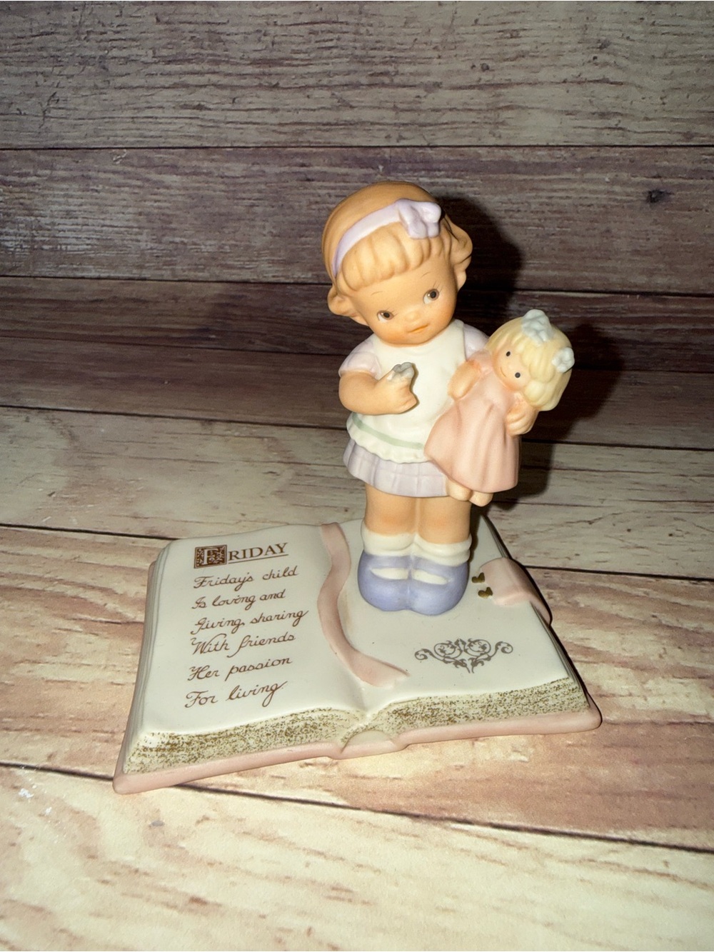 Enesco “Memories of Yesterday” “Friday’s Child is Loving & Giving” Figurine